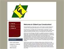 Tablet Screenshot of gilbertleeconstruction.com